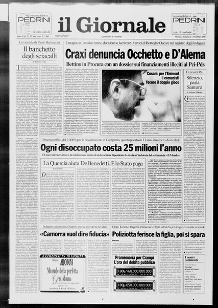 Il giornale : quotidiano del mattino